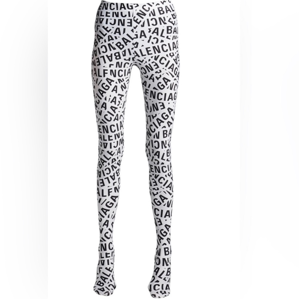 🔥Balenciaga logo printed tights/ leggings. Size Small🔥
